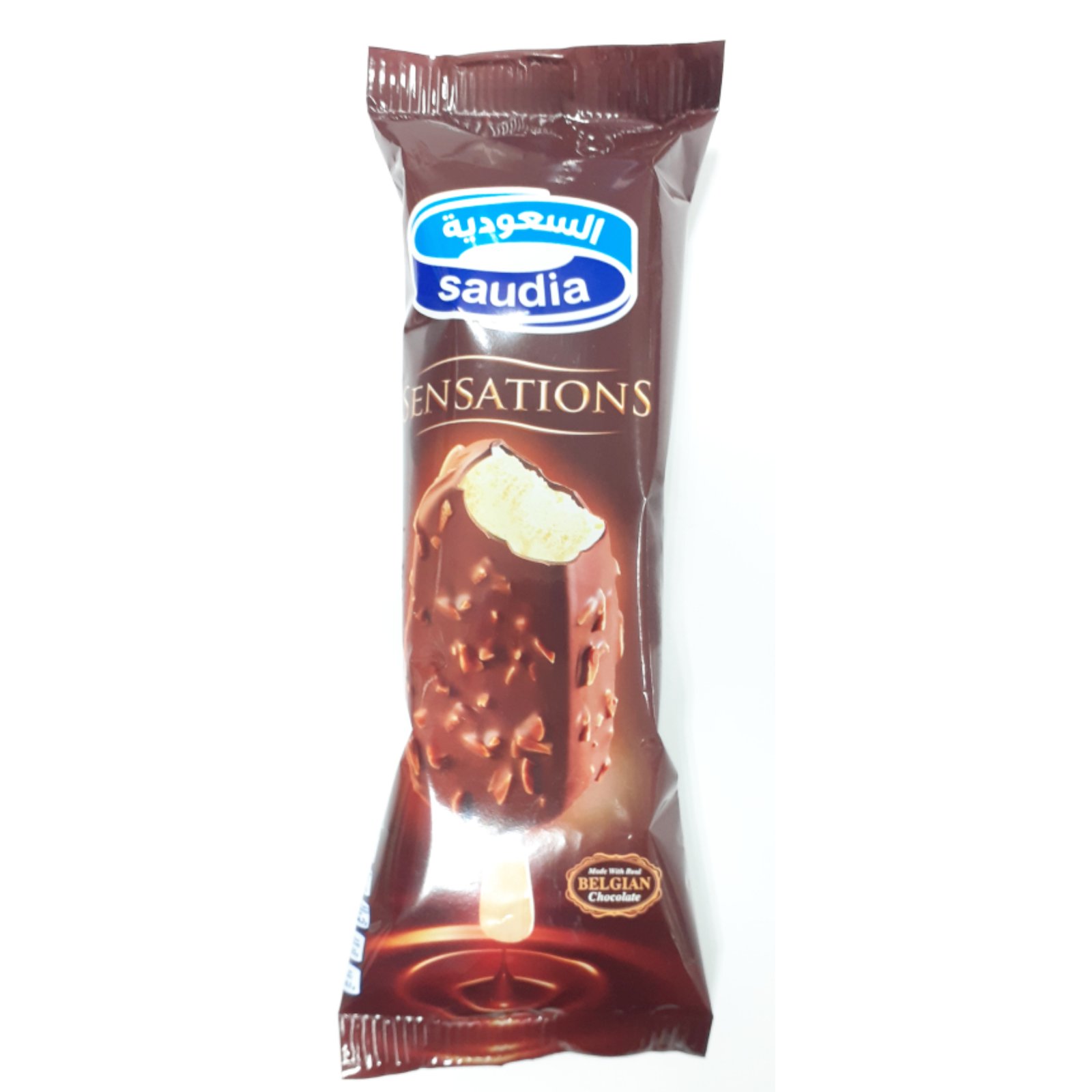 Ice cream with chocolate and almond flavor105ml Alsauidiah