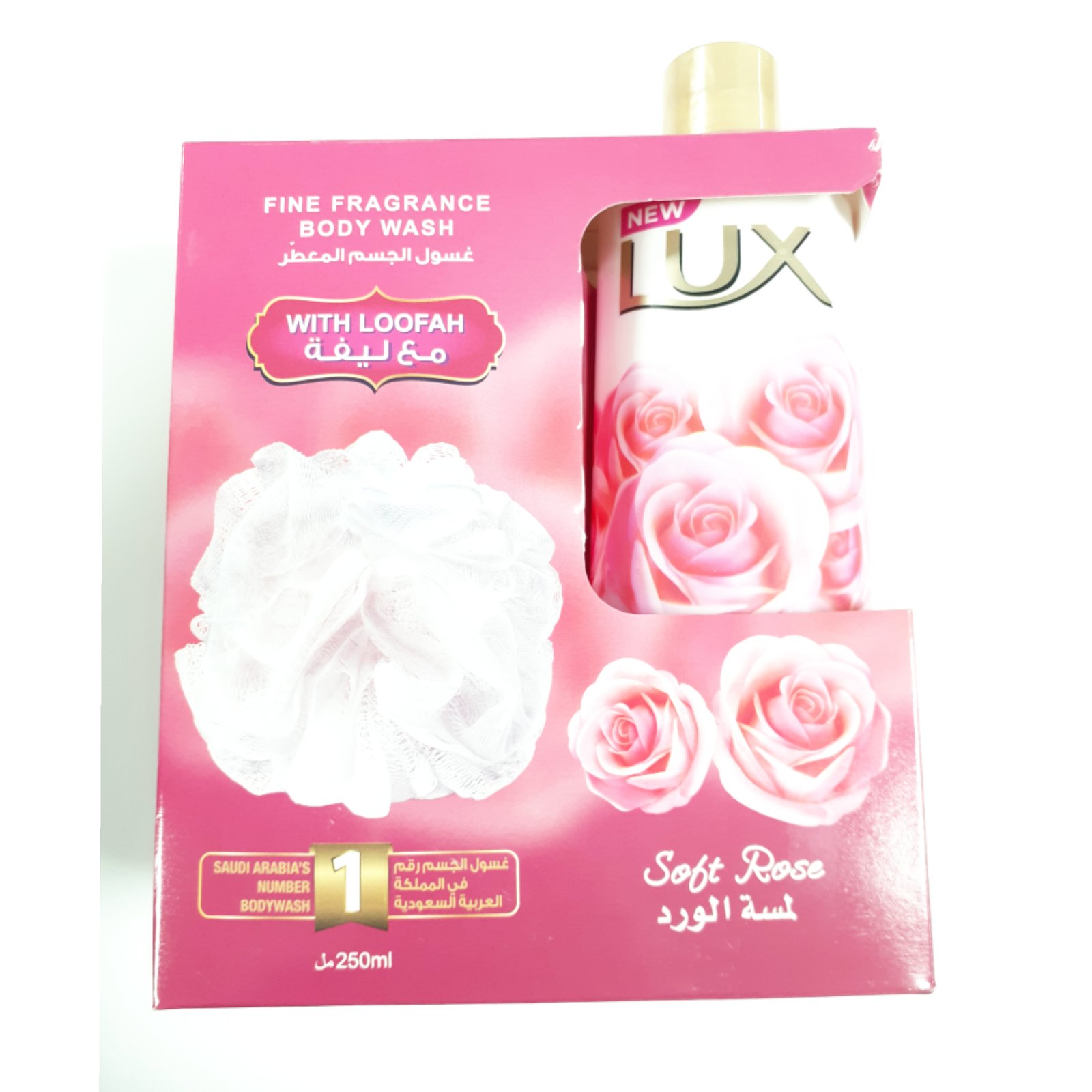 LUX Fine Fragrance Body Wash with loofah 250ML