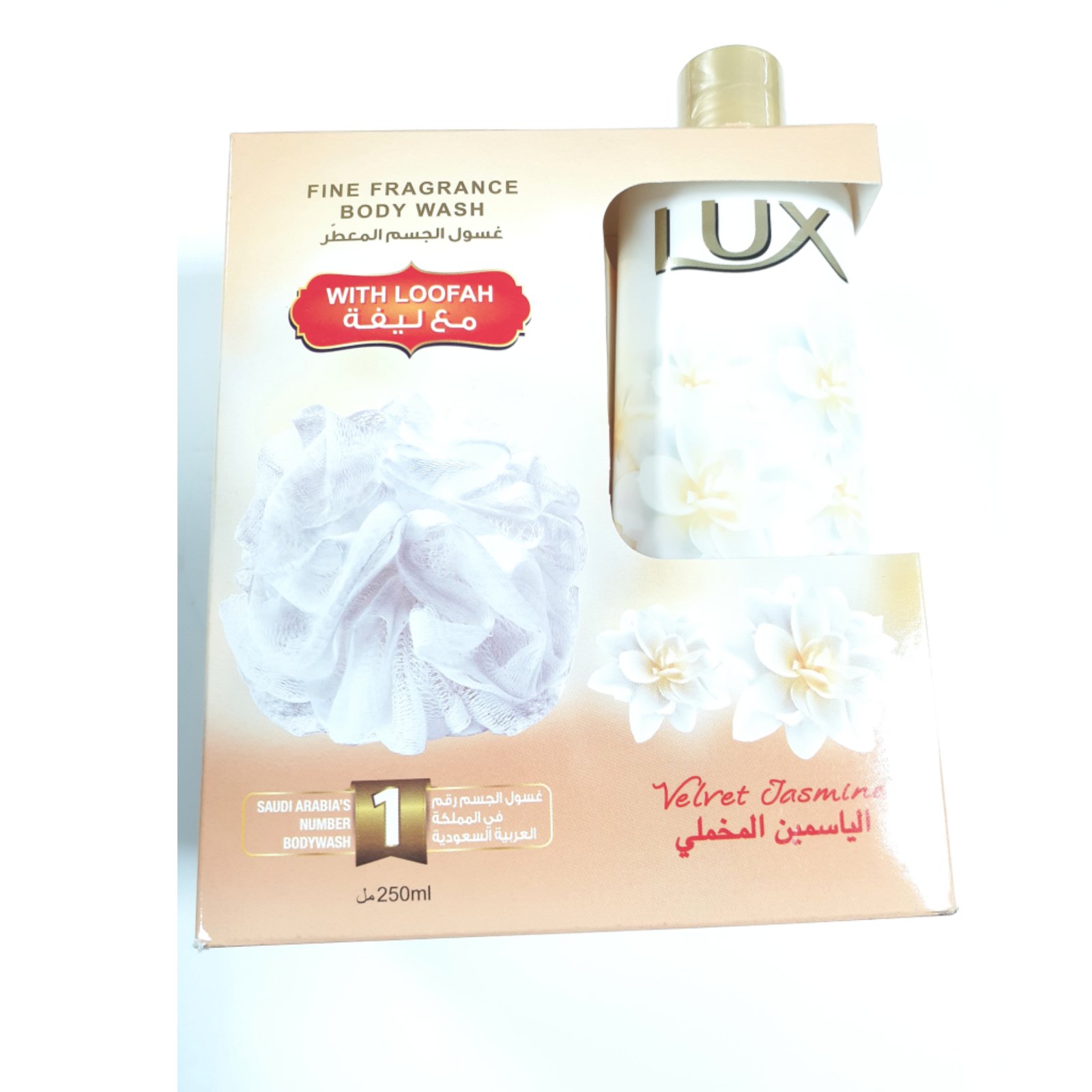 LUX Fine Fragrance Body Wash with loofah 250ML